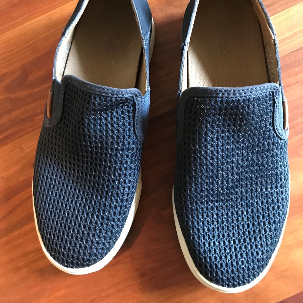 OLUKAI Women's Pehuea Slip On Shoes Trench Blue 7